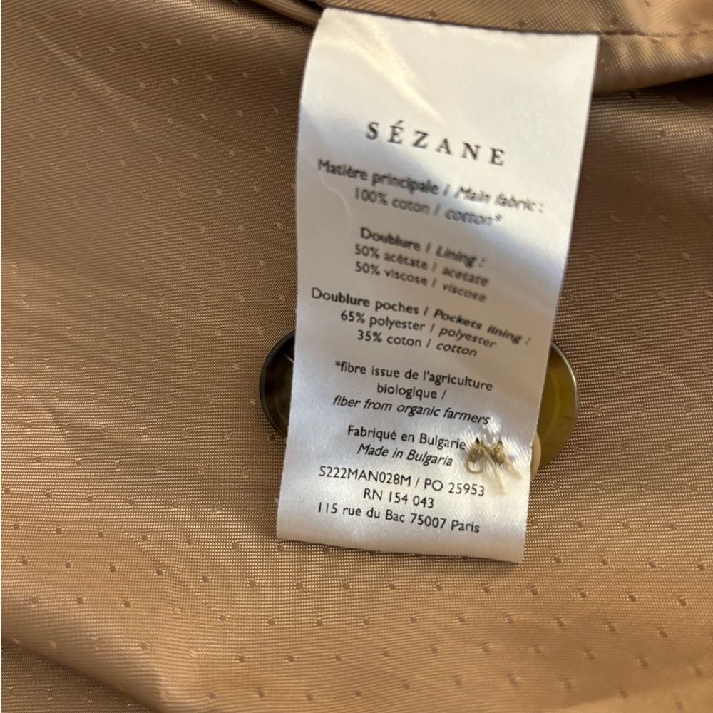 Sezane Scott Trench Coat - Picture 7 of 7